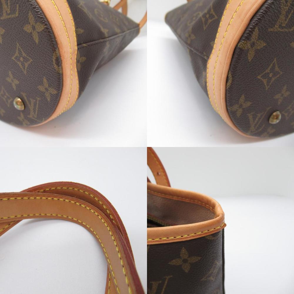 Louis Vuitton Bag Bucket Brown Tote Monogram PM - Picture 9 of 10